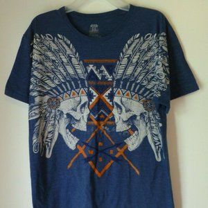 Women's T-Shirt,Skull,Indian,Size L